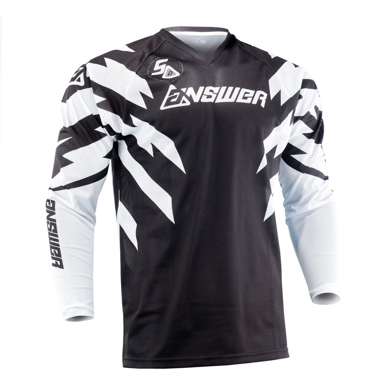 Answer 26 LE Syncron Rizz Vented Jersey Black/White/Cyan - 2XL - 475203 User 1
