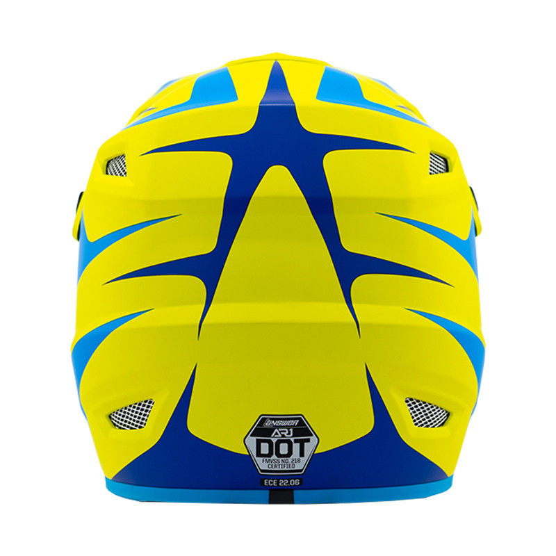 Answer 26 AR1 Mototown Helmet Matte Hyper Acid/Cyan/Dark Blue - Small - 475245 User 1