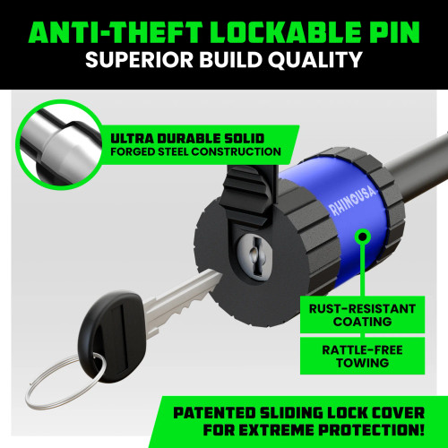 Rhino USA 2" Locking Trailer Hitch Pin