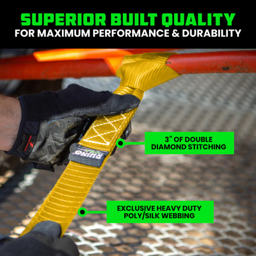 Introducing the Rhino USA Soft Loop Tie-Down Straps, the ultimate solution for secure and hassle-free transportation of your prized ride. Designed with precision and built for rugged durability, our straps offer unrivaled strength and reliability.