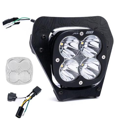 Baja Designs 2024 KTM 350 EXC-F/ 350 XW-F/ 450 XCF-W XL80 (D/C) Headlight Kit w/ Hi-Low Harness - 677101 Photo - Primary