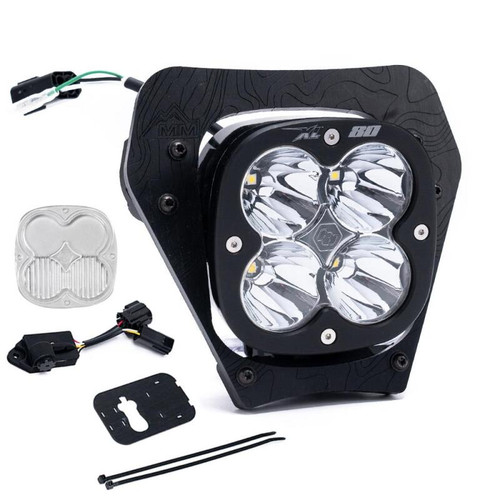 Baja Designs 2024 KTM 350 EXC-F/ 350 XW-F/ 450 XCF-W XL80 (D/C) Headlight Kit w/ Dimmer - 677103 Photo - Primary