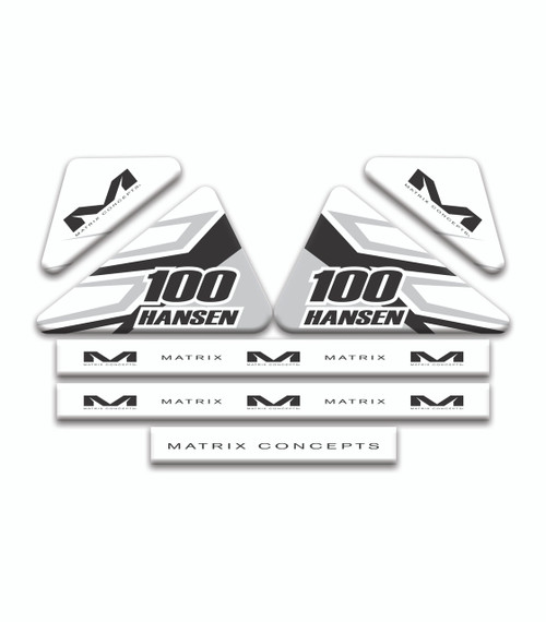 Matrix Concepts M3 - 4 gal - Name and Number Custom Graphic Kit