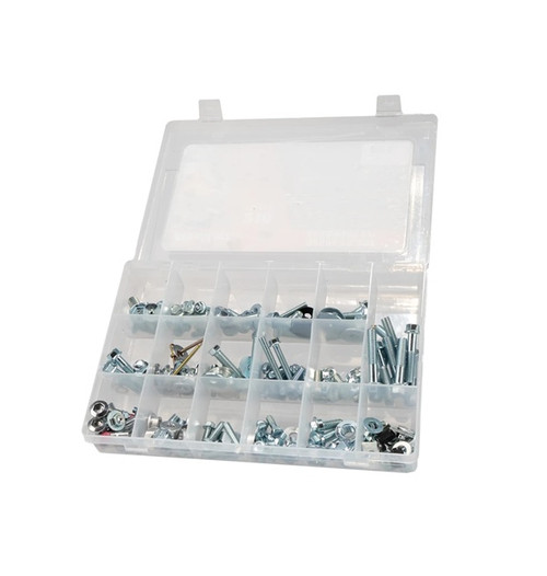 The Motorcycle Fastener & Hardware Kit is a premium collection of essential bolts, nuts, washers, and specialty hardware.