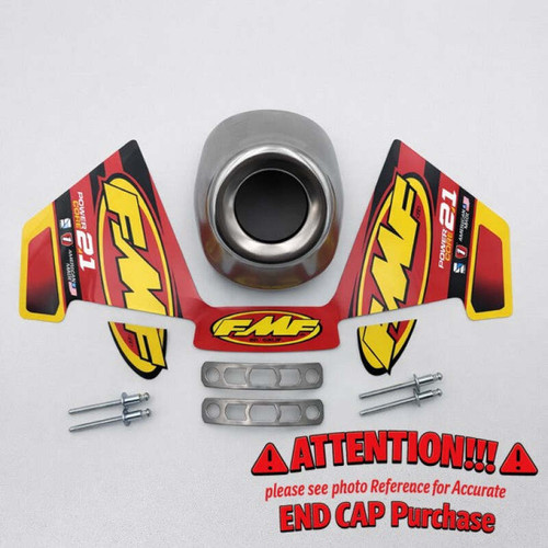 FMF Racing P-CORE 2.1 REPLACEMENT SLASH CUT S/S REAR CONE CAP-1.010 inch - 020525 Photo - Primary