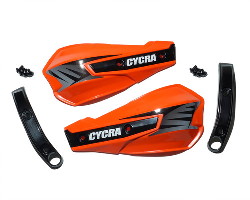 Cycra Vortex Replacement Hand Shields w/Abrasion Guards - Orange - 1CYC-1029-22 User 1