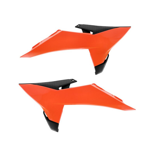 Cycra 25+ KTM SX/SXF/XC/XCF OEM Radiator Shrouds - Orange/Black - 1CYC-1910-209 User 1