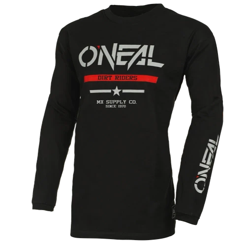O'NEAL Youth Element Squadron Cotton Jersey - Black/White