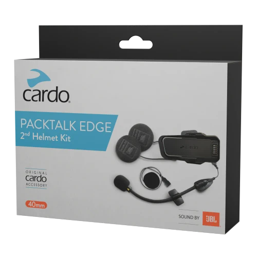 Cardo Systems Pro/Edge 2nd Helmet Kit. Enjoy the Sound by JBL audio system which makes every ride exceptional, on your 2nd helmet.