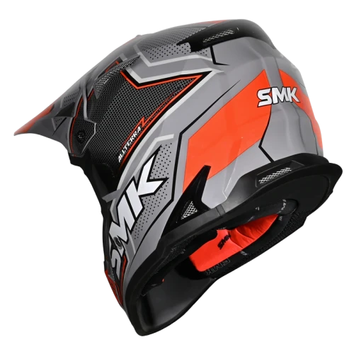 SMK Allterra S01 Maverix Helmet - GL627 (Orange/Gray)