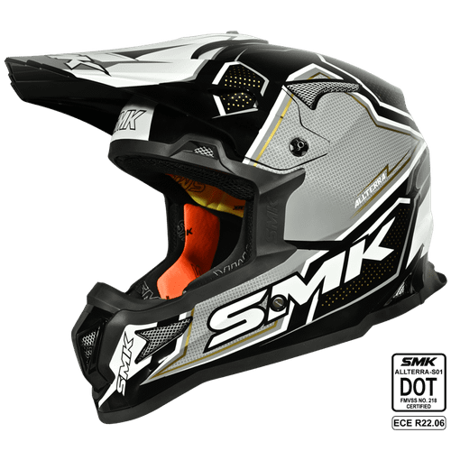 SMK Allterra S01 Maverix Helmet - GL261 (White/Black)