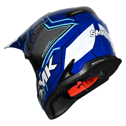 SMK Allterra S01 Maverix Helmet - GL521 (Blue/White)