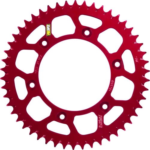ProTaper Race Spec (RS) Rear Sprockets feature our revolutionary Angled Mud Groove. This exclusive design creates a self-cleaning effect during operation, shedding away mud that would otherwise lead to horsepower loss and sprocket wear.