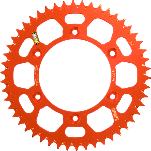 ProTaper Race Spec (RS) Rear Sprockets feature our revolutionary Angled Mud Groove. This exclusive design creates a self-cleaning effect during operation, shedding away mud that would otherwise lead to horsepower loss and sprocket wear.