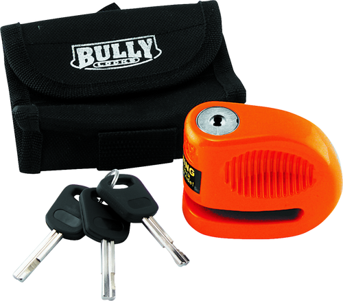 The Li’l Bully lock from Bully Locks is constructed with heat-treated alloy steal to resist cutting and features hardened anti-drill discs.