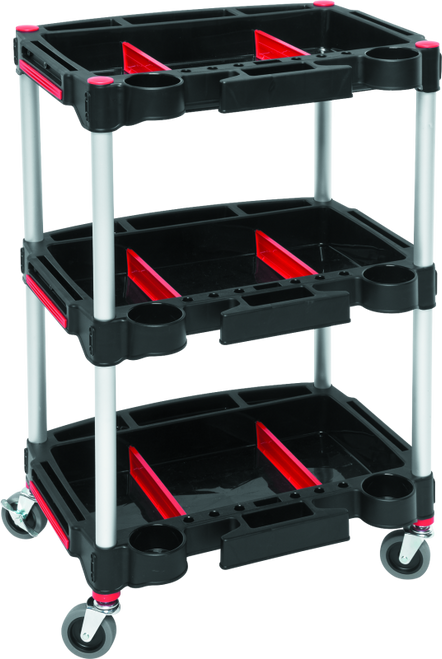 BikeMaster Multi Purpose Work Cart Keeps your parts, hardware and tools handy with this three level cart that is perfect for multiple project organization.