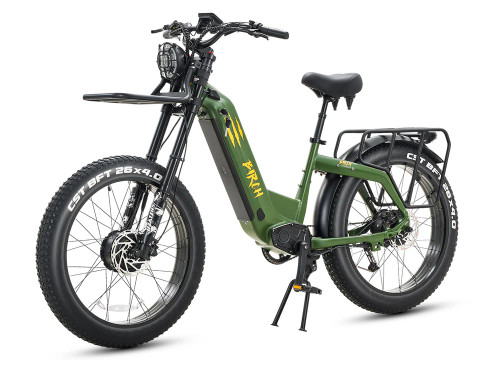 Birch Grolar AWD Hunting Electric Fat Tire Bike - Jungle Green