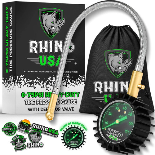 Rhino 75 PSI Heavy Duty Tire Pressure Gauge