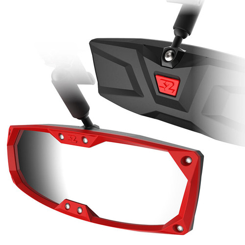 Fits Seizmik Halo-R Rearview Mirrors: 18055; 18056; 18057; and 18058 – Red Bezel & Cap Kit