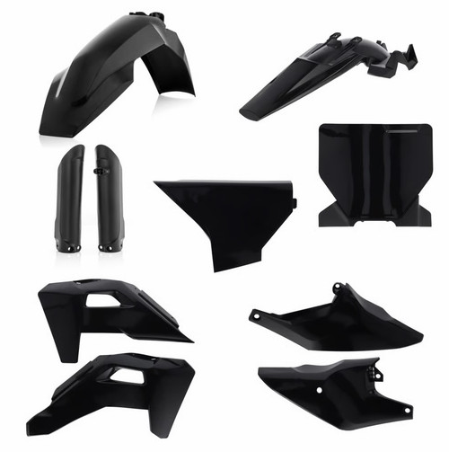 Acerbis 2025 Husqvarna TC85 Full Plastic Kit - Black (FREE SHIPPING)