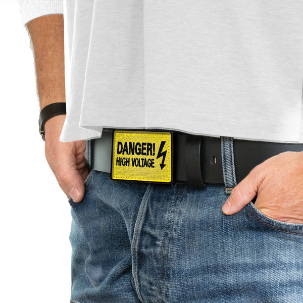 High Voltage Leather Belt