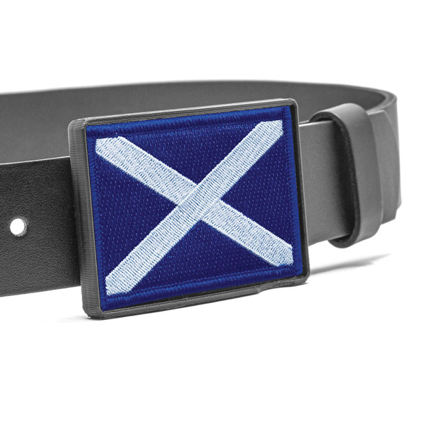 Scottish Flag Leather Belt