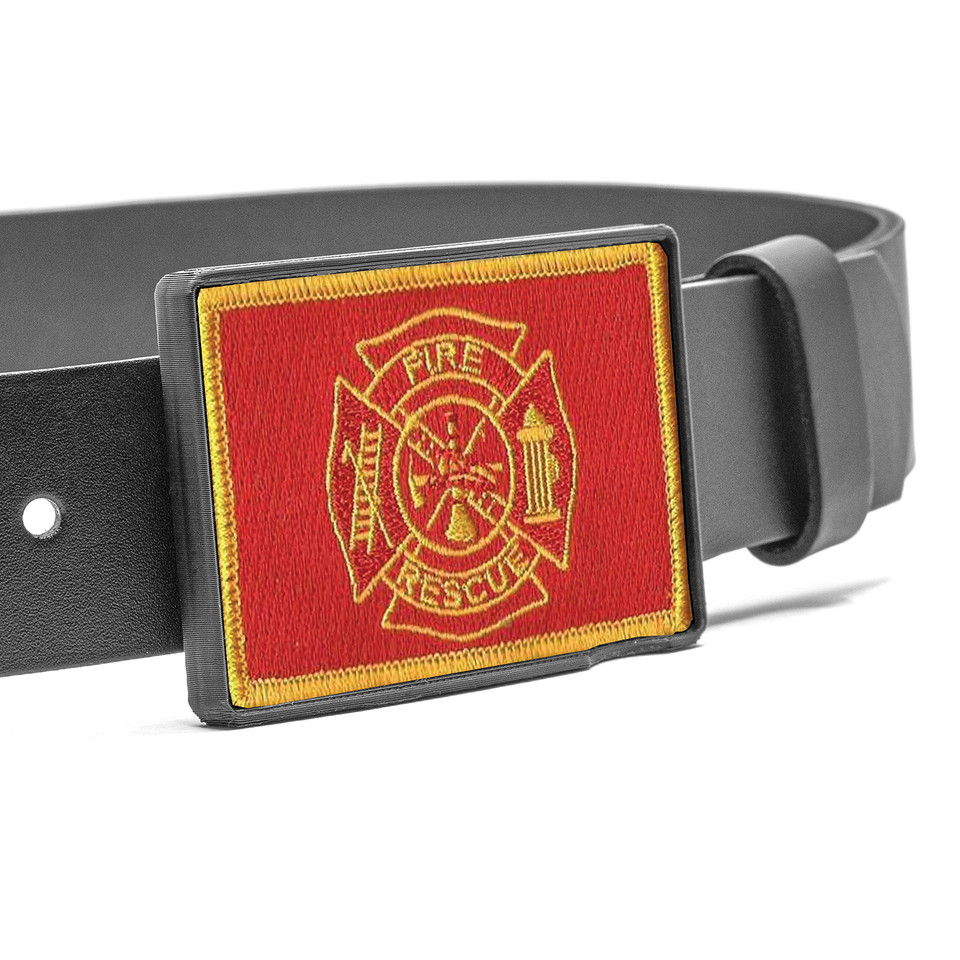 Fire Rescue Leather Belt