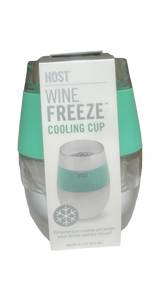 Teal wine cooling cup