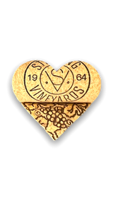 wine corks cut into the shape of a heart