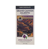 White and black rectangular box with a picture of the Grand Canyon.