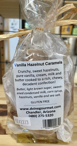 Back of plastic bag with ingredients listed.