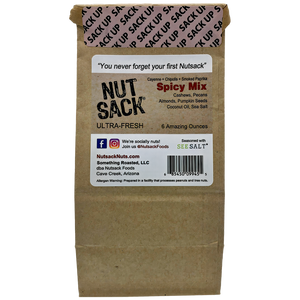 back of the brown bag with the nutrition label