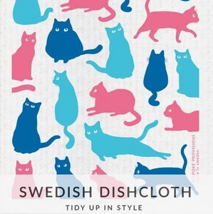 Swedish Dish Cloth, Cats