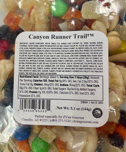 Back of bag with nutritional facts and ingredients.