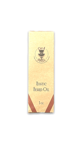 Tan rectangular box with black lettering.