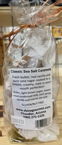 Back of plastic food bag with list of ingredients.