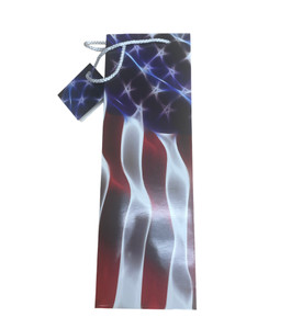 American flag wine bag
