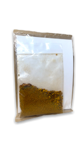 Small clear plastic food showing seasoning blend