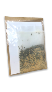 Small clear plastic food showing seasoning blend