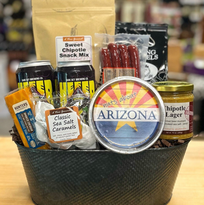 a tin basket containing the contents of the basket. full content list in product description