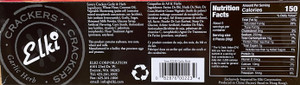Side of box with nutrition facts and ingredients.