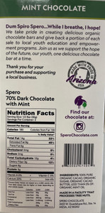 Back of box with nutrition facts and ingredients.
