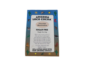 Rectangular cardboard with a blue boarder with southern themed pictures.