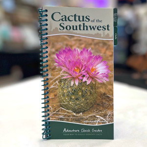 a thin rectangular cover reading "Cactus of the Southwest" and a large photo of a blooming Eagle's Claw Cactus a thin rectangular cover reading "Cactus of the Southwest" and a large photo of a blooming Eagle's Claw Cactus