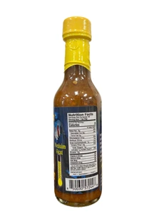 Side view of bottle showing nutritional information