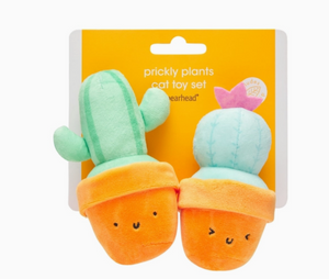 Prickly Plants Cat Toys, Set of 2