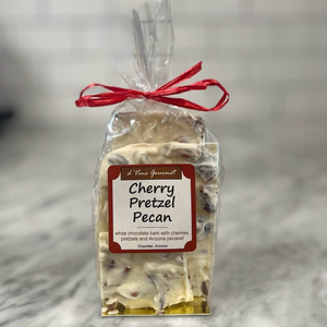 Cherry Pretzel Pecan White Chocolate Bark - 5oz