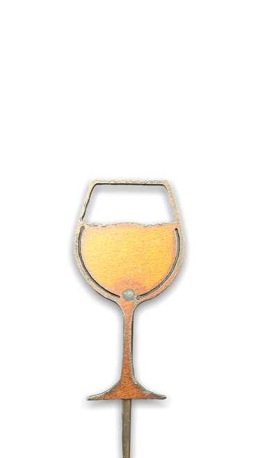 Wine glass plant stake Wine glass plant stake