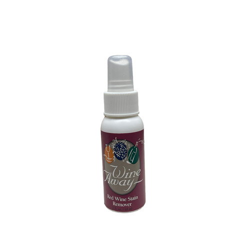 White spray bottle of "Wine Away"