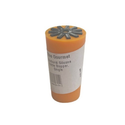 Orange silicon wine stopper